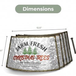 Christmas Tree Skirt 640pc - Adjustable Metal Base | Bulk Custom Orders
