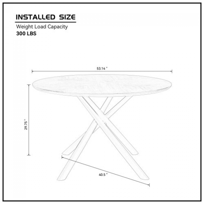 MDF Round Dining Table 70pcs - Stylish Home Furniture | Wholesale Direct - Image 2