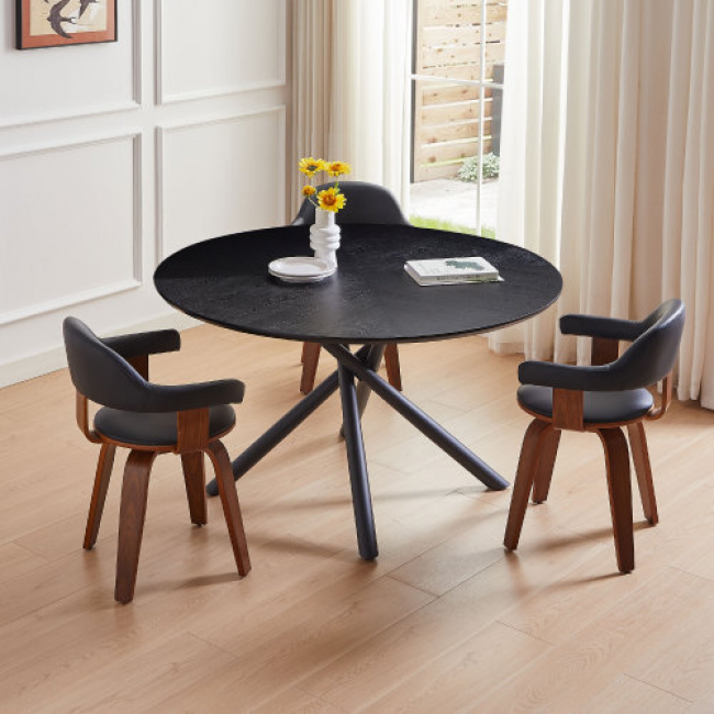 MDF Round Dining Table 70pcs - Stylish Home Furniture | Wholesale Direct - Image 4