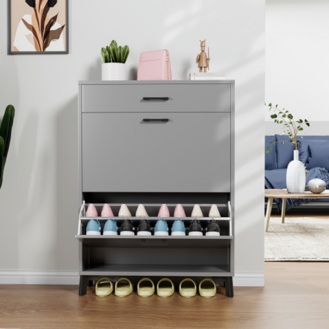 Storage Cabinet Shoe Rack 581 Set - Space Saving | OEM Customizable - Image 4
