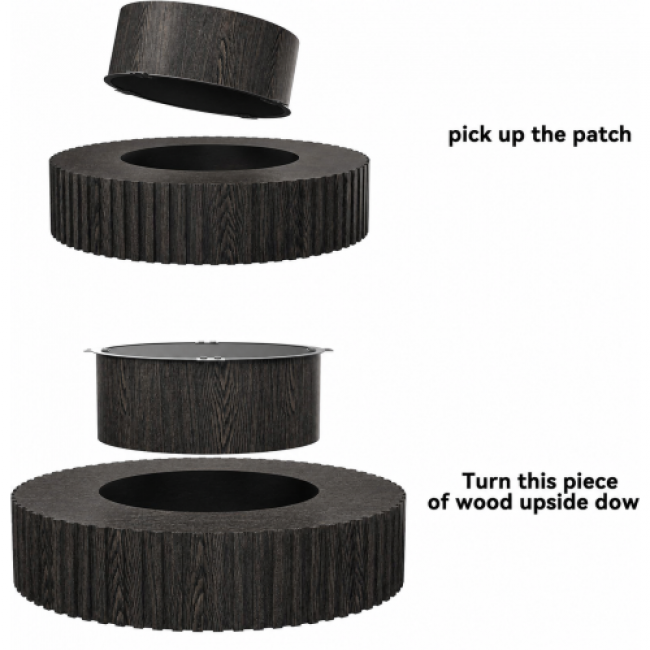 Black Coffee Table Set - Modern Home Decor | Wholesale Discounts - Image 2