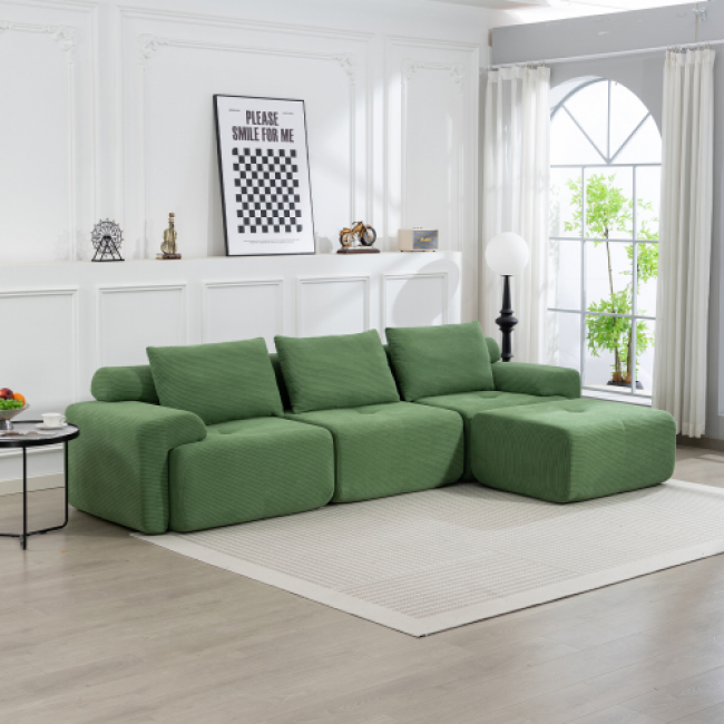 L-Shaped Sectional Sofa - Comfortable Seating | Factory Direct Supply - Image 1