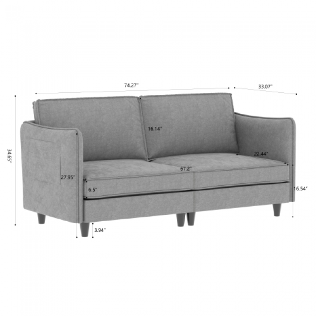 Modular Sofa 218 Set - Comfortable Living Room Seating | Wholesale Custom Options - Image 7