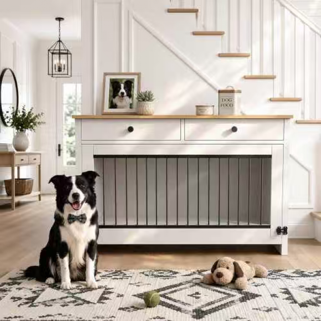 Dog Cage Cabinet NJ08003 - Durable Pet Storage | Bulk Wholesale Discounts - Image 1