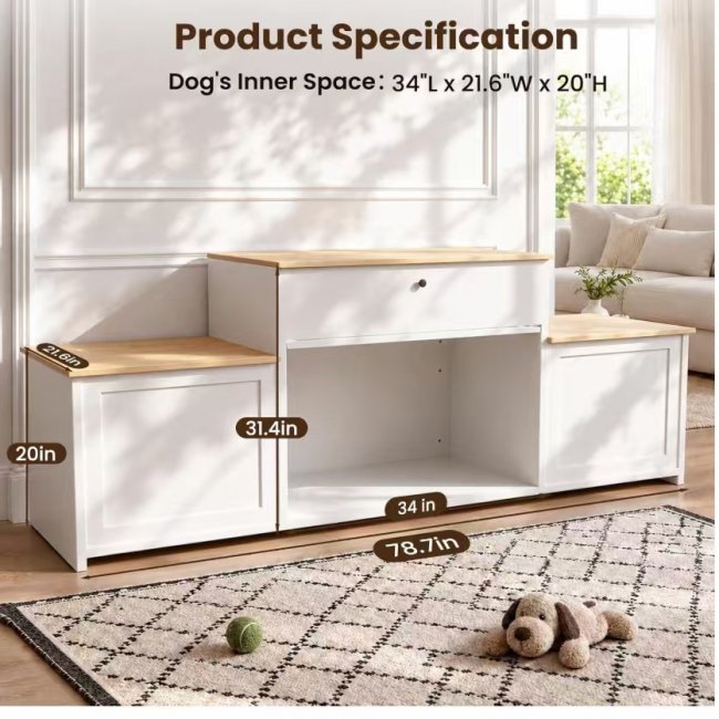 Dog Cage Cabinet NJ08003 - Durable Pet Storage | Bulk Wholesale Discounts - Image 2