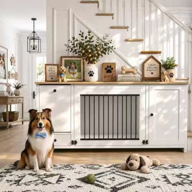 Dog Cage Cabinet NJ08003 - Durable Pet Storage | Bulk Wholesale Discounts - Image 4