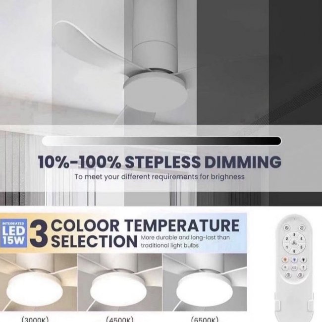 26 Inch Ceiling Fan with Light - Cool Comfort for Home | Bulk OEM Available - Image 5