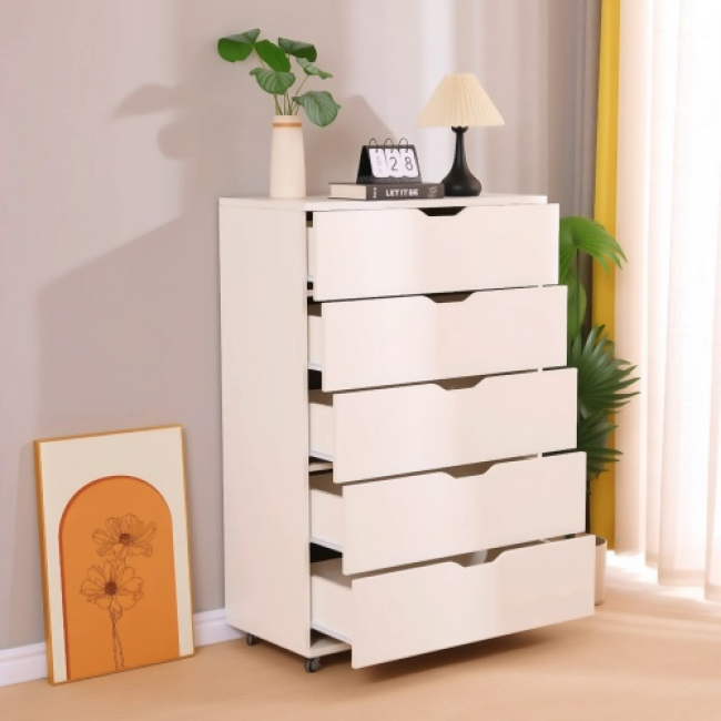 5-Drawer Storage Cabinet - Durable Home Organizer | Bulk Wholesale Discounts - Image 2