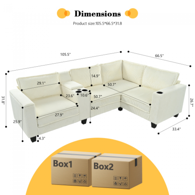 American Modular Sofa Set 218 - Comfortable Seating | Bulk Orders Available - Image 5