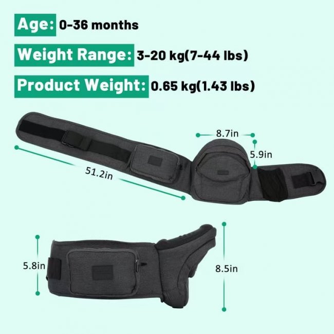 Baby Waist Seat 120pcs - Comfortable Design | OEM Customizable - Image 2