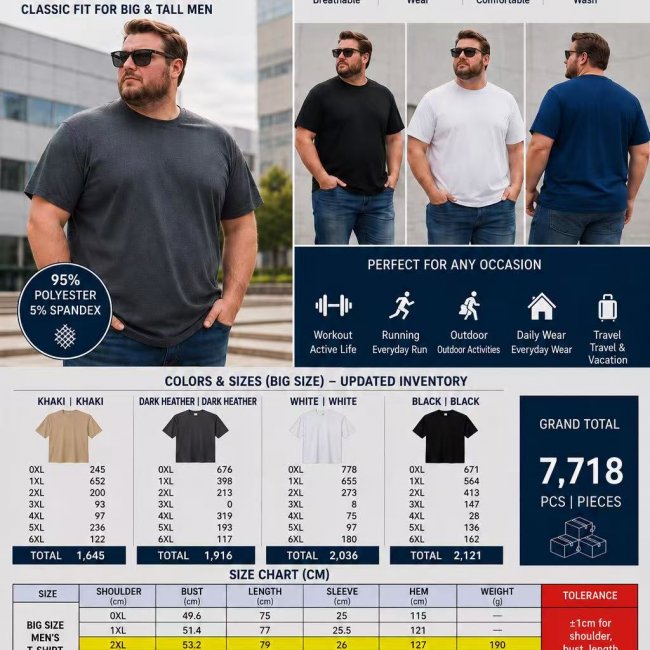 Bulk Plain T-Shirts | 220K PCS Wholesale Deal - Image 7