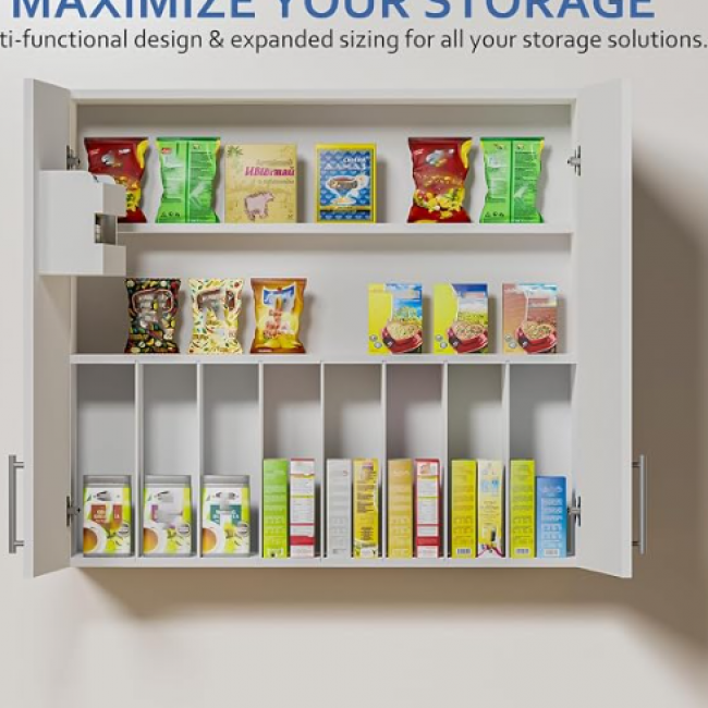 Large 35-Inch Wall Cabinet - P2 Board & Soft Close Hinges | Wholesale & Custom Logo - Image 5