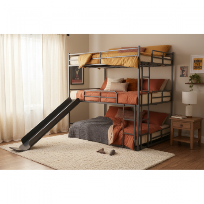 Bunk Bed with Slide - Fun & Durable | Wholesale & Custom Logo - Image 6