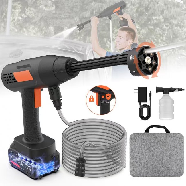 Portable High-Pressure Washer 110-Piece Clearance Kit – USA FBA Fast Shipping - Image 1