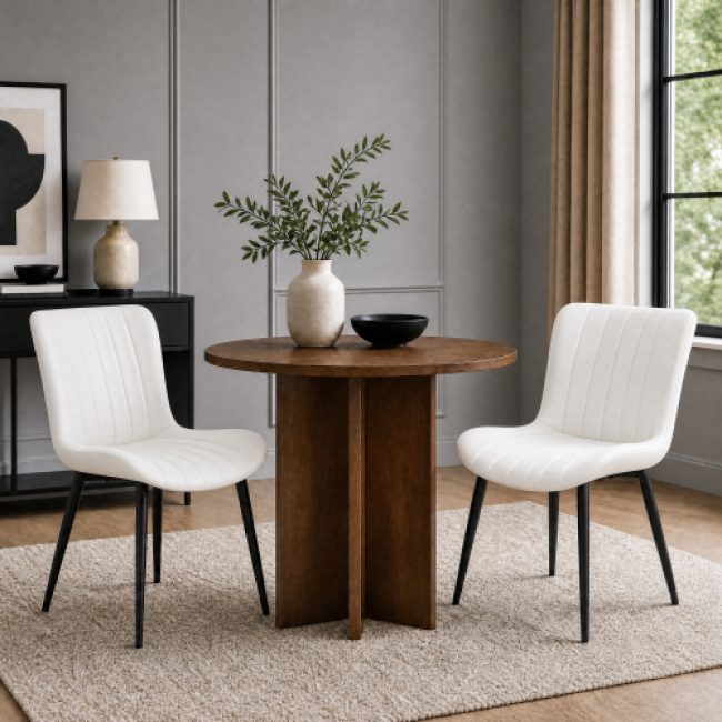 Dining Chairs 105 Sets - White & Gray | Factory Direct Bulk Orders - Image 1