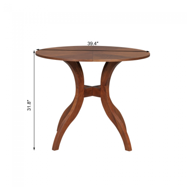 Round Dining Table 13-Piece Set - Elegant Home Furniture | Wholesale Bulk Orders - Image 1
