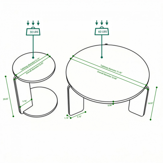 Coffee Tables 660 Sets - Stylish Home Decor | Wholesale Discounts - Image 4