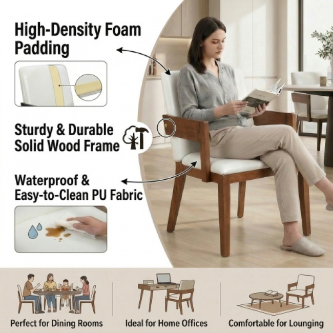 Soft Upholstered Dining Chairs - Comfortable Seating | Wholesale Bulk Options - Image 4