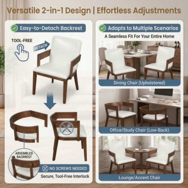 Soft Upholstered Dining Chairs - Comfortable Seating | Wholesale Bulk Options - Image 5