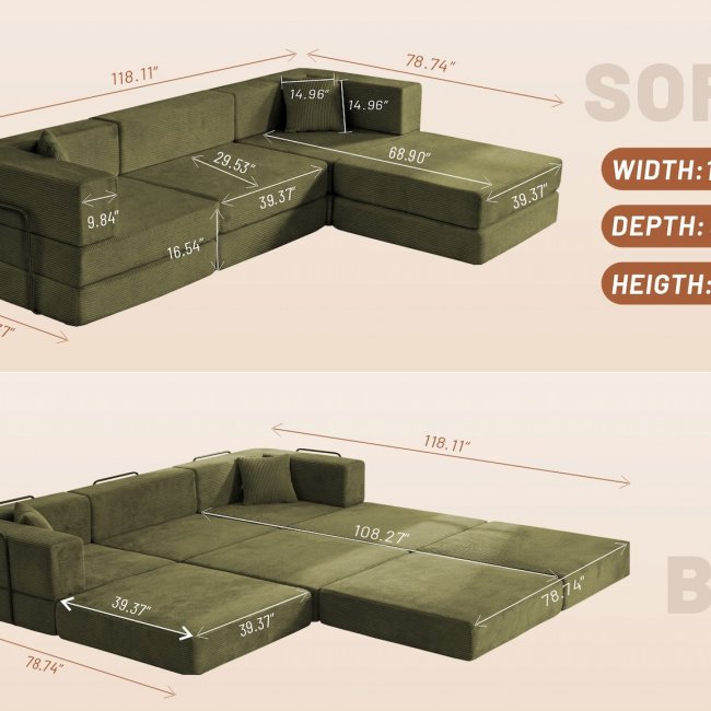 Modular Sofa 95 Sets - Comfortable Living | Wholesale Direct - Image 3