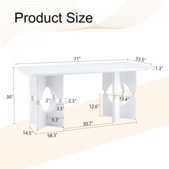 Dining Side Tables 95 Set - Elegant Home Addition | Bulk Wholesale Available - Image 1