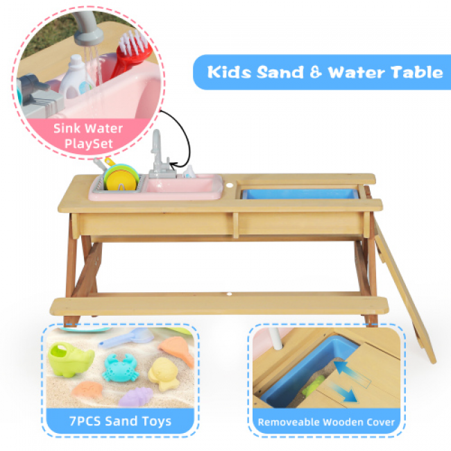 Children's Wooden Umbrella Sand Table - Fun Outdoor Play | Bulk Wholesale Available - Image 10