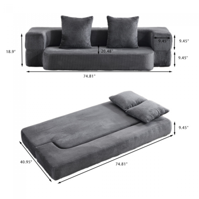 Convertible Sofa 115pc - Comfortable Home Furniture | Wholesale Bulk Pricing - Image 2