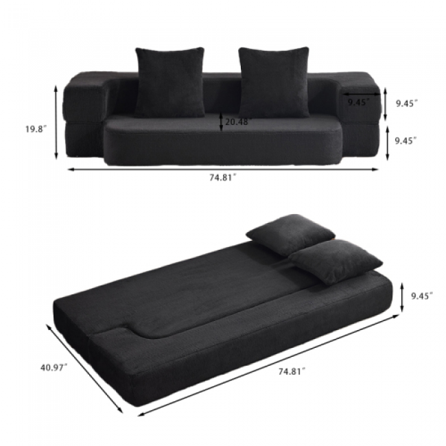 Convertible Sofa 115pc - Comfortable Home Furniture | Wholesale Bulk Pricing - Image 6
