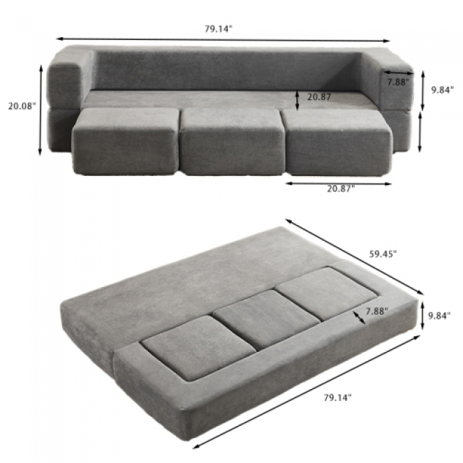 Convertible Sofa 115pc - Comfortable Home Furniture | Wholesale Bulk Pricing - Image 9