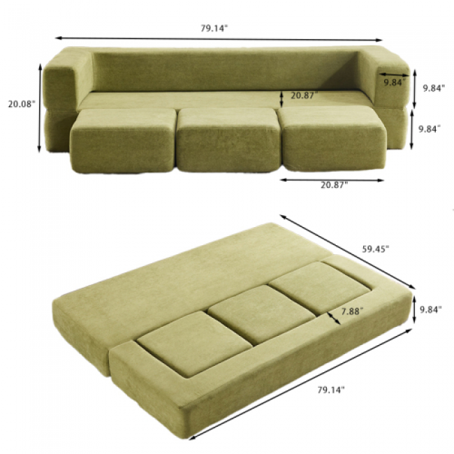 Convertible Sofa 115pc - Comfortable Home Furniture | Wholesale Bulk Pricing - Image 12