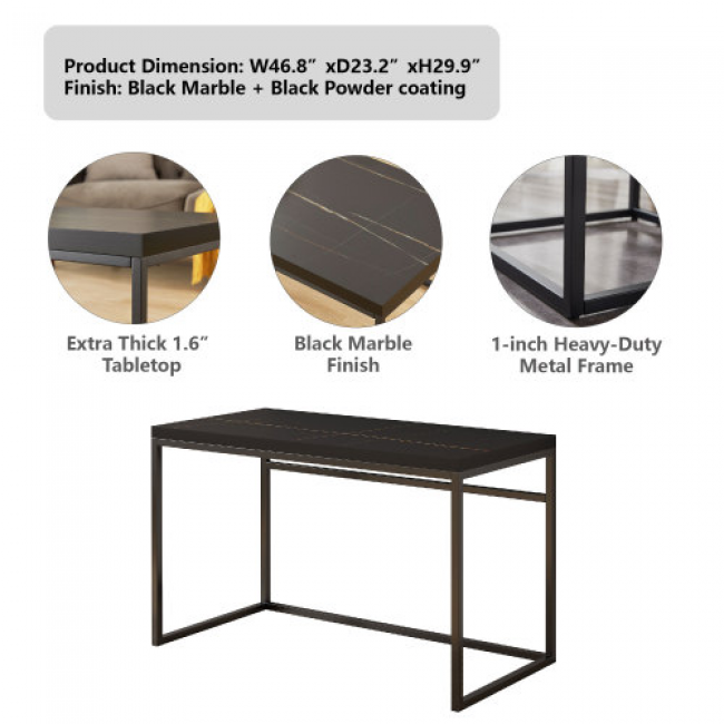Black and Gold Long Tables - Stylish Home Decor | Bulk Wholesale Discounts - Image 2