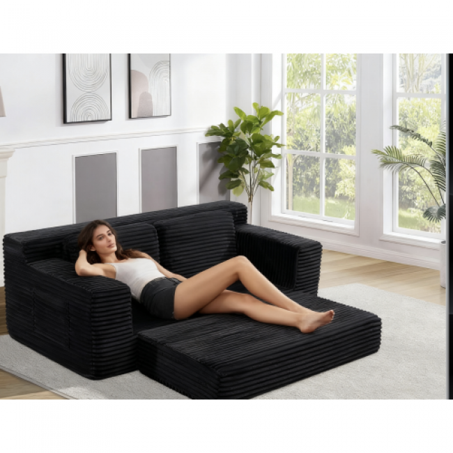 Convertible Sofa Beds - Comfortable Gray & Black | Bulk Wholesale - Image 1