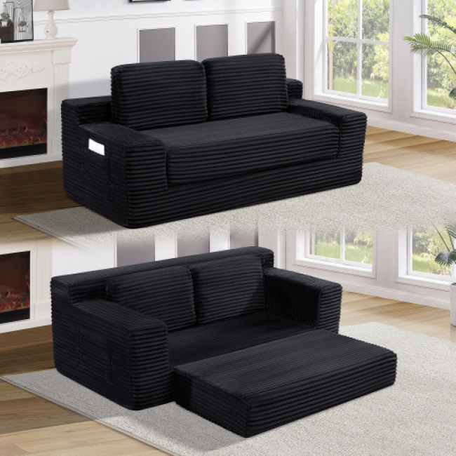 Convertible Sofa Beds - Comfortable Gray & Black | Bulk Wholesale - Image 2