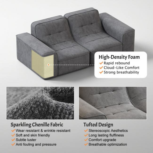 5-Piece American Modular Sofa - Comfortable Seating | Wholesale Discounts - Image 3