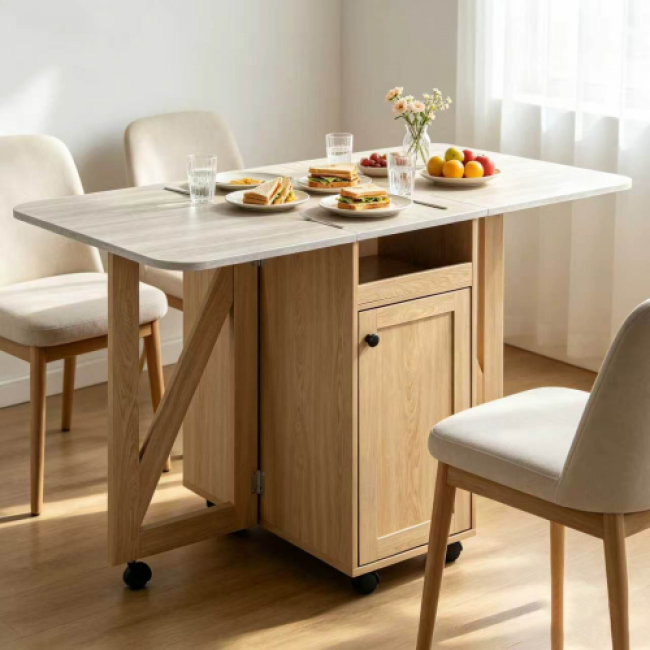 Foldable Dining Tables - Space-Saving Design | Bulk Orders Available - Image 1
