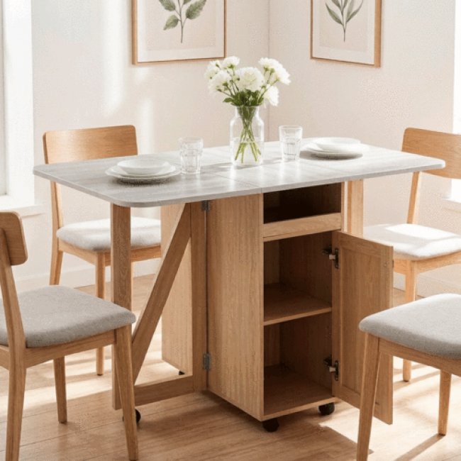 Foldable Dining Tables - Space-Saving Design | Bulk Orders Available - Image 2