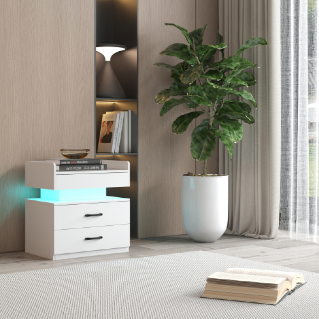 Bedside Table Set 43 - Elegant Bedroom Storage | Wholesale Direct - Image 2