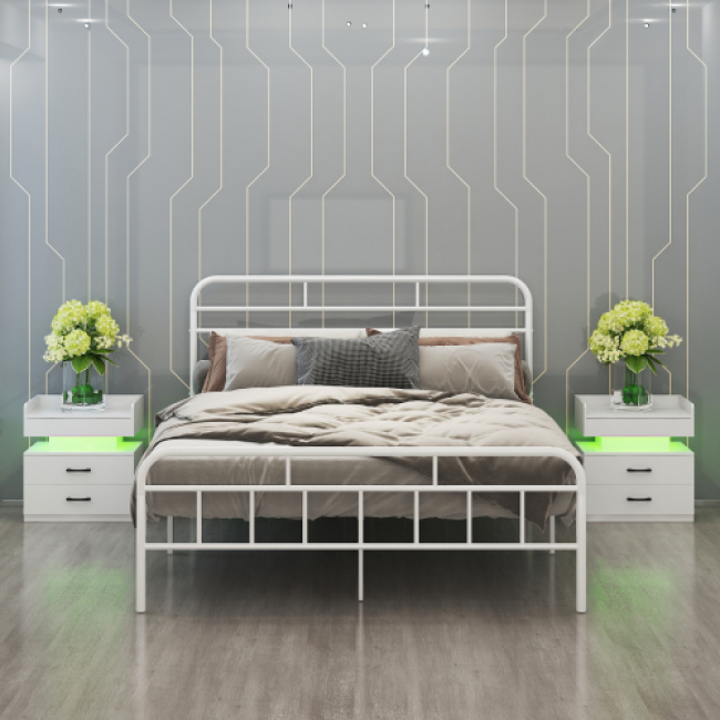 Bedside Table Set 43 - Elegant Bedroom Storage | Wholesale Direct - Image 3