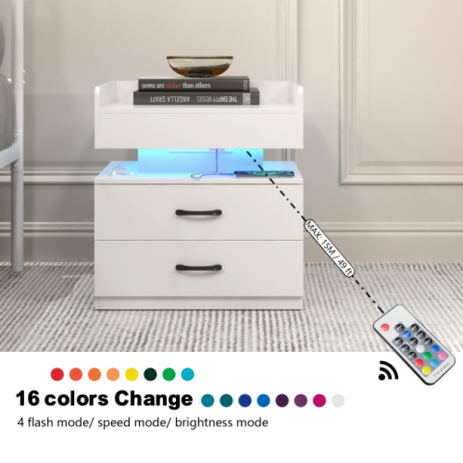Bedside Table Set 43 - Elegant Bedroom Storage | Wholesale Direct - Image 6
