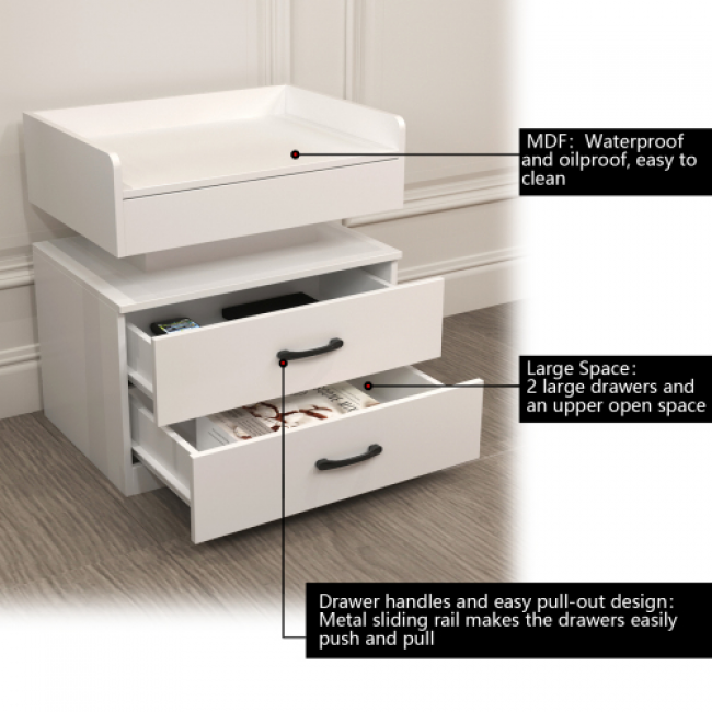 Bedside Table Set 43 - Elegant Bedroom Storage | Wholesale Direct - Image 8