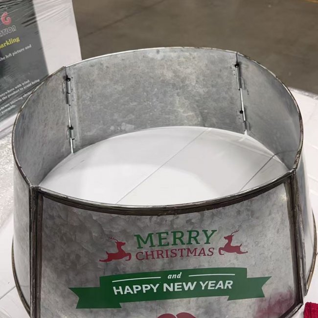 Christmas Tree Skirt 640pc - Adjustable Metal Base | Bulk Custom Orders - Image 1